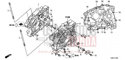KURBELGEHAEUSE CRF125FBP de 2024