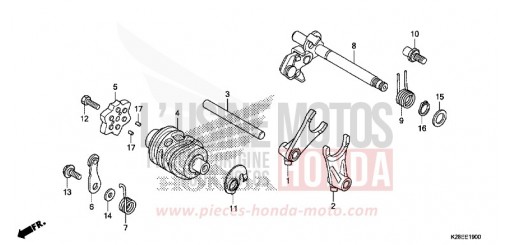 SCHALTTROMMEL CRF125FP de 2024
