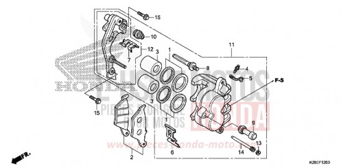 VORDERRAD-BREMSSATTEL CRF125FP de 2024