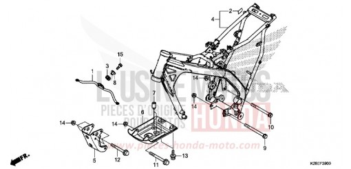 RAHMENKOERPER CRF125FBP de 2024