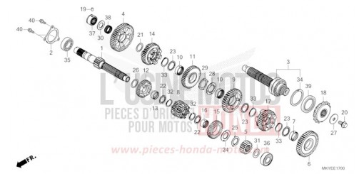 GETRIEBE CB650RAR de 2025
