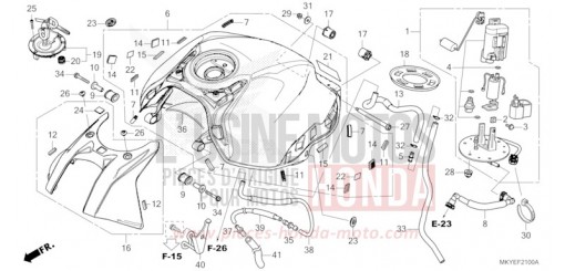 KRAFTSTOFFTANK CB650RAR de 2025