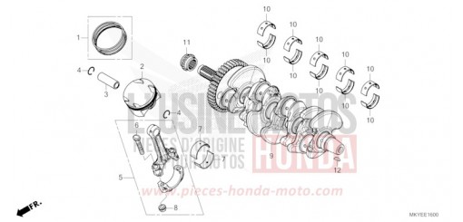 KURBELWELLE/KOLBEN CB650RAR de 2025