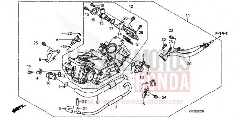DROSSELKLAPPENGEHAEUSE XL125V8 de 2008