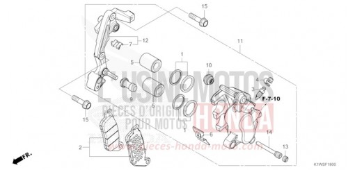 VORDERRAD-BREMSSATTEL SH350AS de 2025