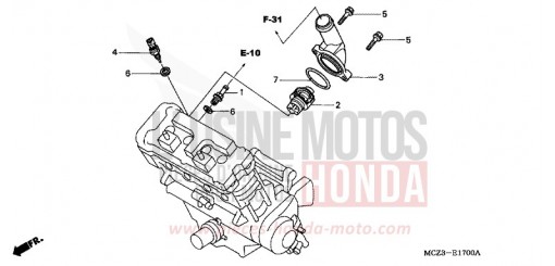 THERMOSTAT CB900F5 de 2005