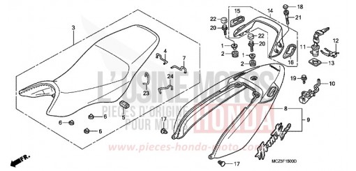 SITZ/SITZVERKLEIDUNG CB900F5 de 2005