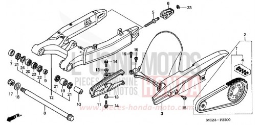 SCHWINGE CB900F7 de 2007