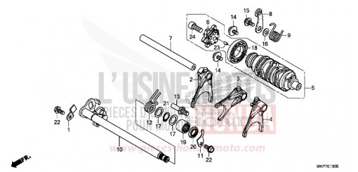 SCHALTTROMMEL CB500XAN de 2023