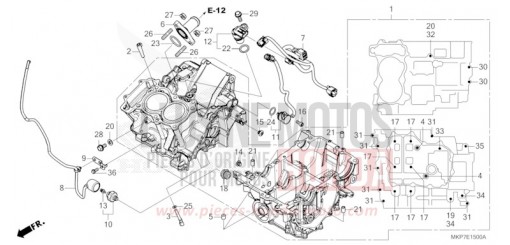 KURBELGEHAEUSE CB500XAN de 2023