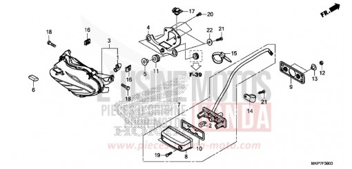 HECKLEUCHTE CB500XAN de 2023