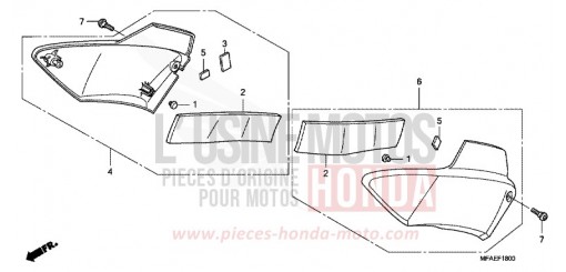 SEITENABDECKUNG CBF1000A de 2010