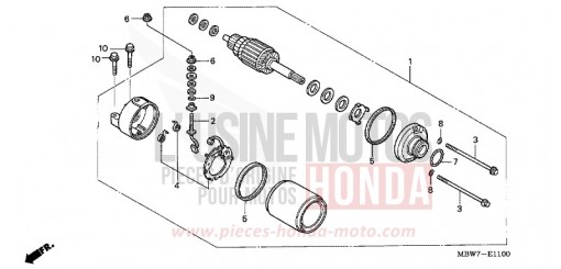 ANLASSER CBR600F6 de 2006