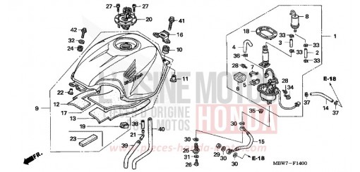 KRAFTSTOFFTANK CBR600F6 de 2006