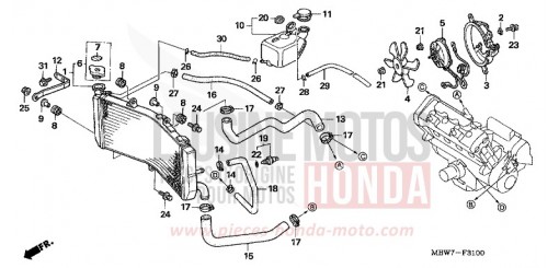 KUEHLER CBR600F6 de 2006
