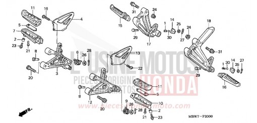 STUFE CBR600F5 de 2005