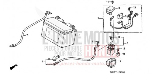 BATTERIE CBR600F5 de 2005