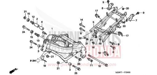 RAHMENKOERPER CBR600F5 de 2005