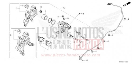 HINTERRAD-BREMSSATTEL CRF1100A4S de 2025