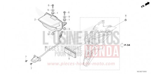 HECKLEUCHTE/KENNZEICHENBELEUCHTUNG CRF1100A4S de 2025