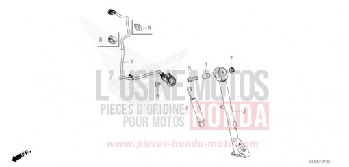 SEITENSTAENDER CRF1100AS de 2025