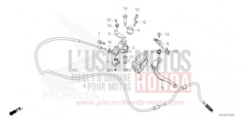 HANDBREMSHEBEL CRF1100D3S de 2025