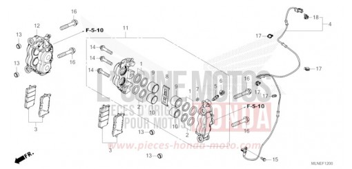 VORDERRAD-BREMSSATTEL CRF1100D3S de 2025