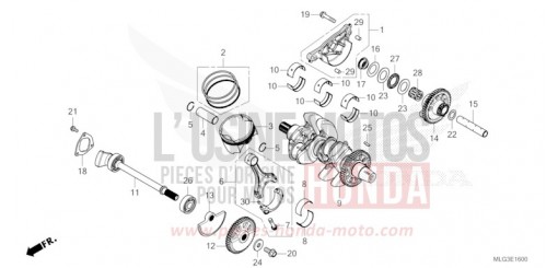 KURBELWELLE/KOLBEN CRF1100DN   de 2022