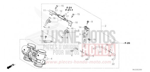 DROSSELKLAPPENGEHAEUSE CRF1100DN   de 2022