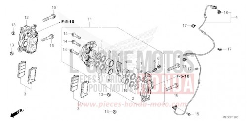 VORDERRAD-BREMSSATTEL CRF1100DN   de 2022