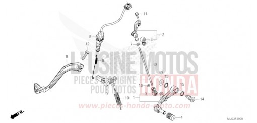 PEDAL CRF1100DN   de 2022