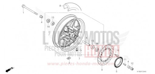 VORDERRAD NSS350AR de 2024