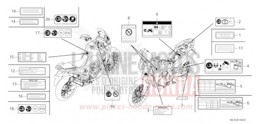 WARNETIKETT CRF1100A4R de 2024