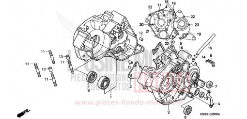 KURBELGEHAEUSE NSR125RY de 2000
