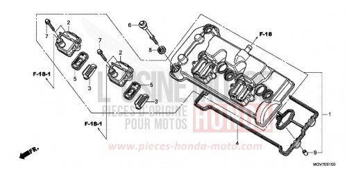 ZYLINDERKOPFDECKEL CBR600FC de 2012