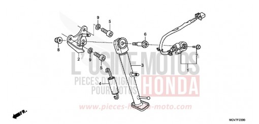 STAENDER CBR600FC de 2012