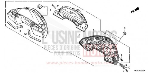 MESSGERAET CBR600FC de 2012
