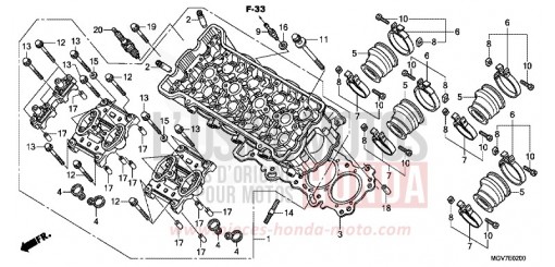 ZYLINDERKOPF CBR600FC de 2012