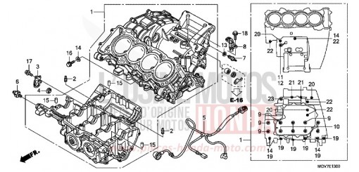 KURBELGEHAEUSE CBR600FC de 2012