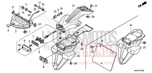 HECKLEUCHTE CBR600FC de 2012