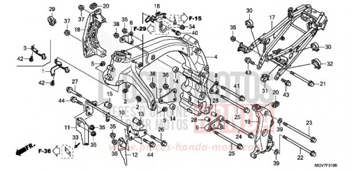 RAHMENKOERPER CBR600FB de 2011