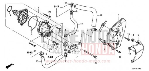 WASSERPUMPE CBR600FB de 2011