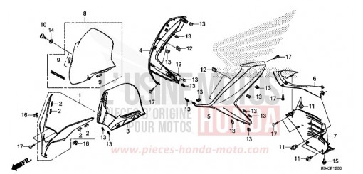 FRONTVERKLEIDUNG/INSTRUMENTENBLENDE NSS300AD de 2013