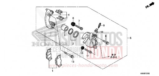 HINTERRAD-BREMSSATTEL NSS300AD de 2013