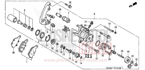 HINTERRAD-BREMSSATTEL NSS2501 de 2001