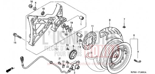 HINTERRAD NSS2501 de 2001