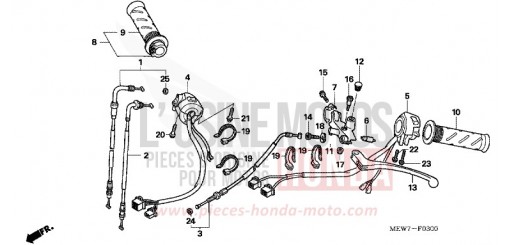 HEBELGRIFF/SCHALTER/KABEL NT700VA6 de 2006