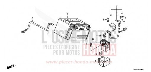 BATTERIE NT700VAB de 2011