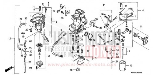 VERGASER NX250P de 1993
