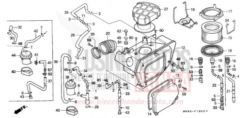 LUFTFILTER NX650K de 1989